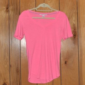 Victoria's Secret Pink V-Neck Short Sleeve T-Shirt